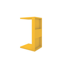Manhattan Comfort 13LC6 Marine Modern End Table with Magazine Shelf in Yellow